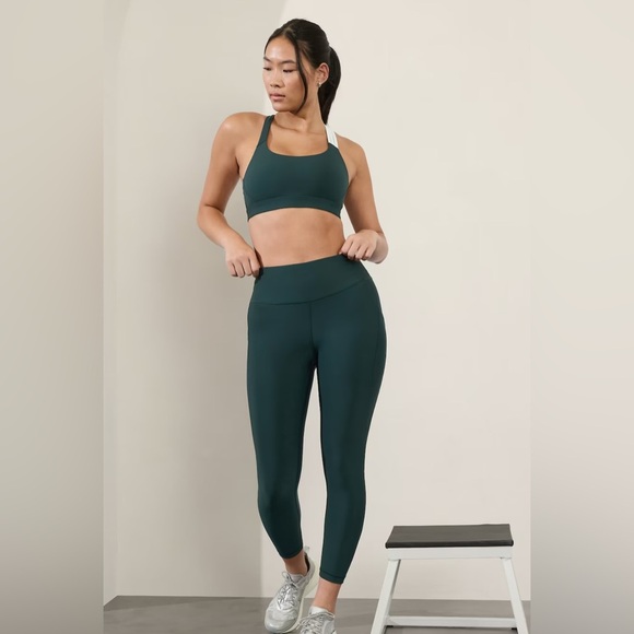 GAPFIT  Green High-Waisted Leggings - Picture 1 of 6